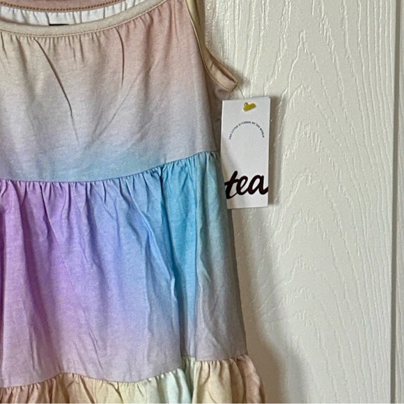 Tea Collection Pastel Rainbow Gradient Dress - Picture 4 of 11